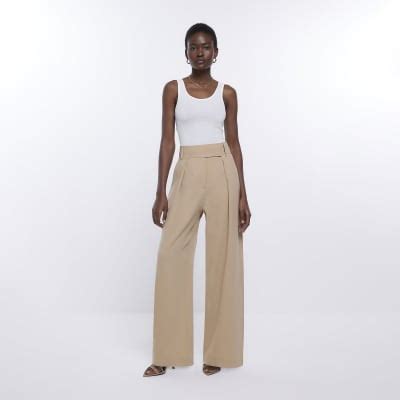 river island pleated pants.